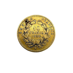 10 Francs Napoléon III Or Jaune 20k - 3.17 G