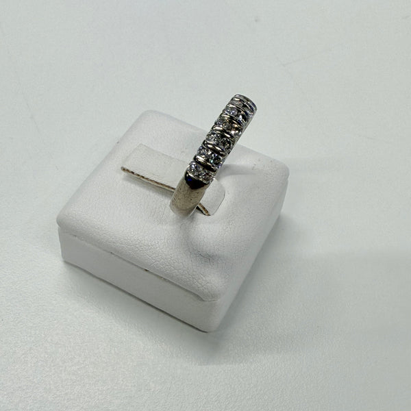 Bague en diamants en or gris 18k Taille-54