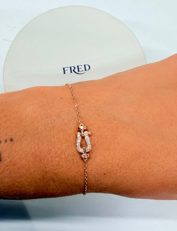 Bracelet FRED en or rose 18 K -  2.25 G