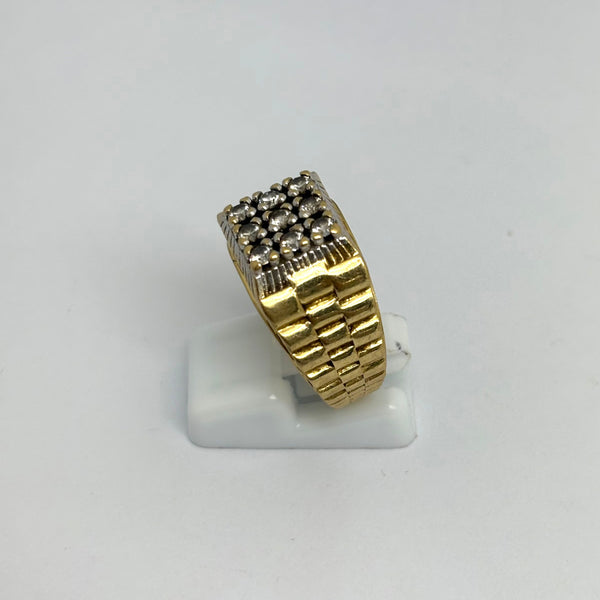 Bague Chevalière OR Jaune 18 K - Taille 60 - 9.71 G
