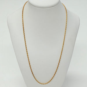 Collier Chaîne Or Jaune 18K Maille Forçat