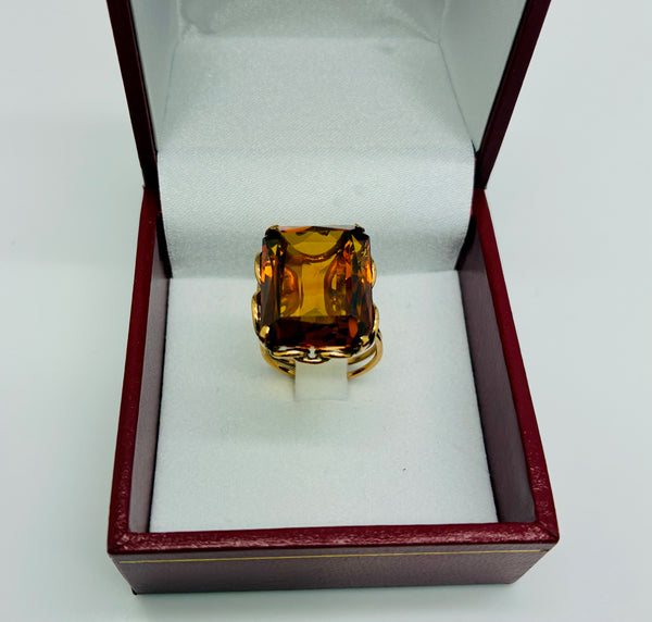 Bague en Or Jaune 18K Taille-52