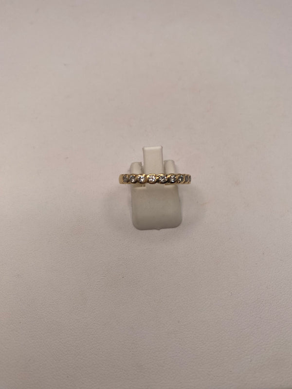 Jolie Bague en Or Jaune 18K - T53