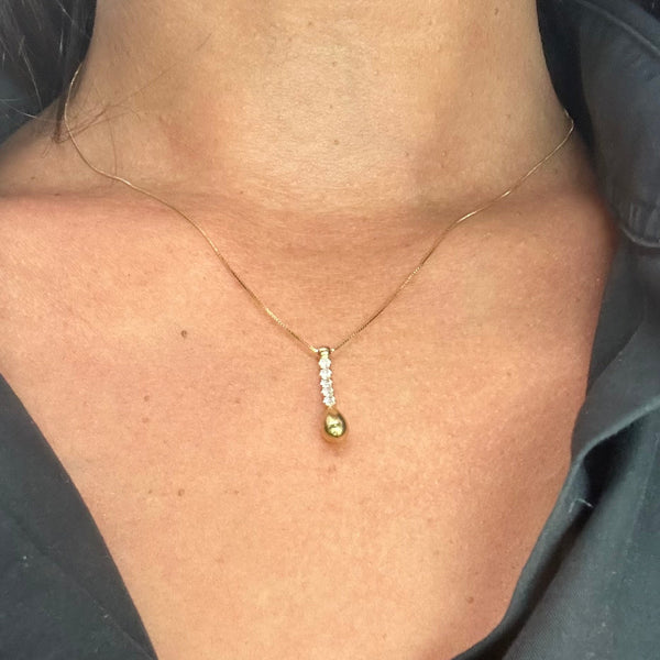Collier princesse or jaune 18K