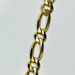 Bracelet en Or Figaro 18K - 20cm - 11.65gr
