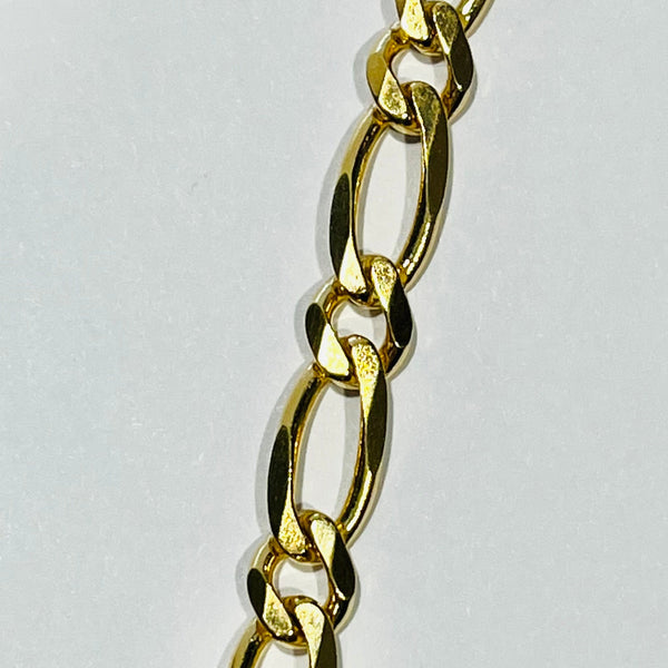 Bracelet en Or Figaro 18K - 20cm - 11.65gr
