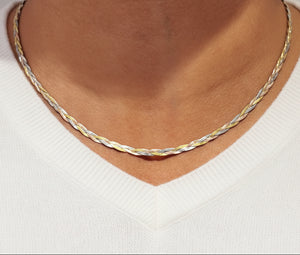 Collier Ras du Cou en Or 3 Ors 18K - 4.17G