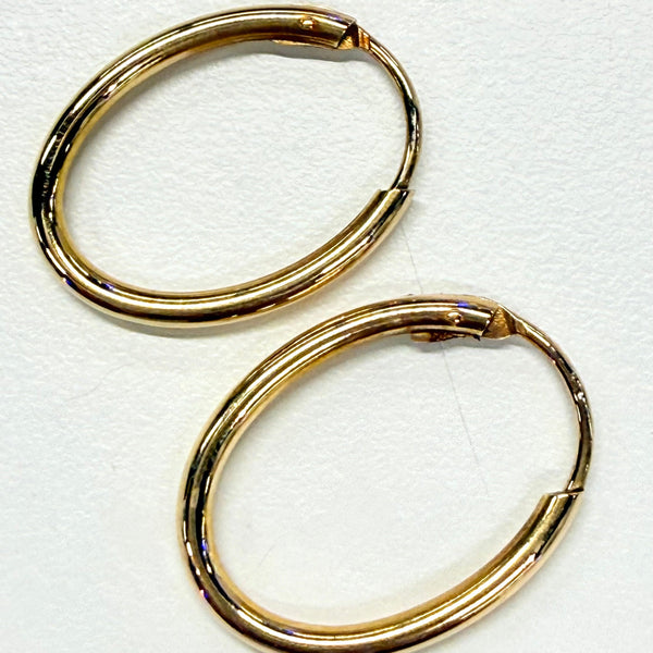 Boucles d'oreilles créoles en Or jaune 18K - 1.57G