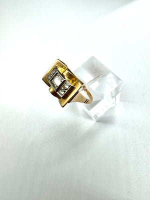 Bague Tank Or Jaune 18K  3.60 Grs - Taille 54