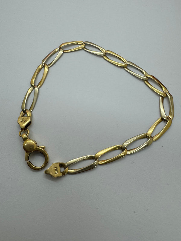 Bracelet Maillon Cheval en Or 18K 19.5 cm 8.51g
