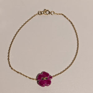 Bracelet forçat en or jaune 18 carats Poids -1.77 Grs