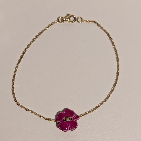 Bracelet forçat en or jaune 18 carats Poids -1.77 Grs