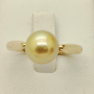 Bague Or Jaune 18 Carats avec Perle de Culture
