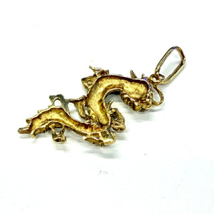 Pendentif or 18k Dragon