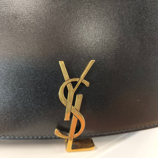 Sac à main YSL  Voltaire en cuir noir