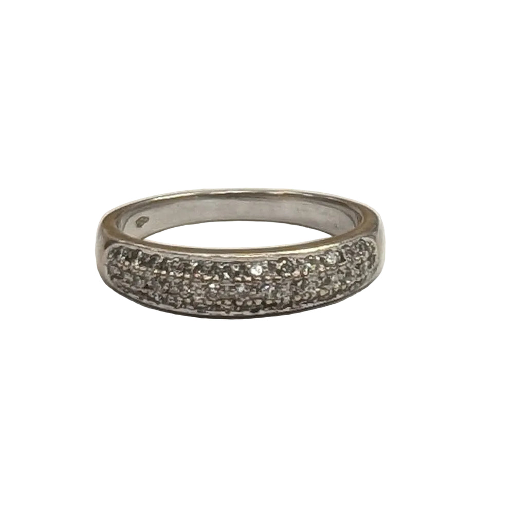 Bague en Or Blanc 18 K - Taille 55 - 3.94 G