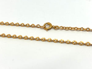 Collier chaine maille forçat or jaune 18