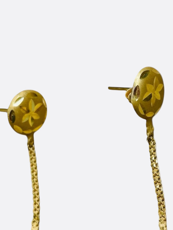 Boucles d'oreilles en or jaune 18K - 3.10 Grs