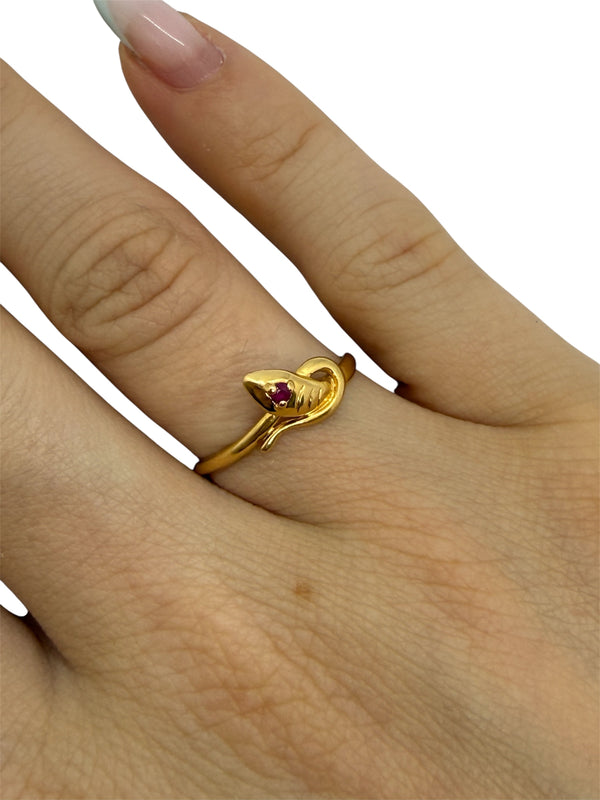 Bagues Or Jaune 18 K - Taille 52 -  1.08 G