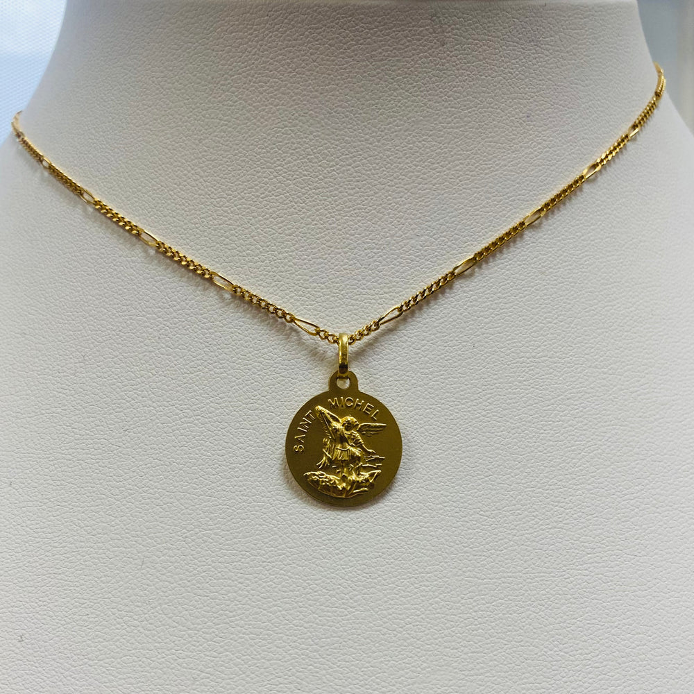 Pendentif Symbole Or Jaune 18k Saint Michel