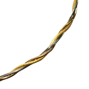 Collier Princesse en Or Jaune & Blanc 18K
