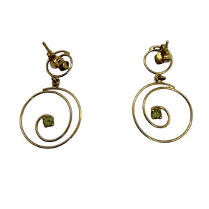 Boucles d'oreilles pendantes en Or jaune 18K - 1.48g