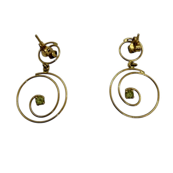 Boucles d'oreilles pendantes en Or jaune 18K - 1.48g