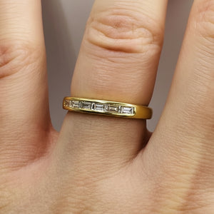 Bague en or jaune 18K - Taille 57 - 4.02 G