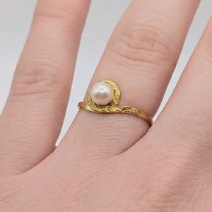 Bague Solitaire en Or Jaune 18k - 1.54 G