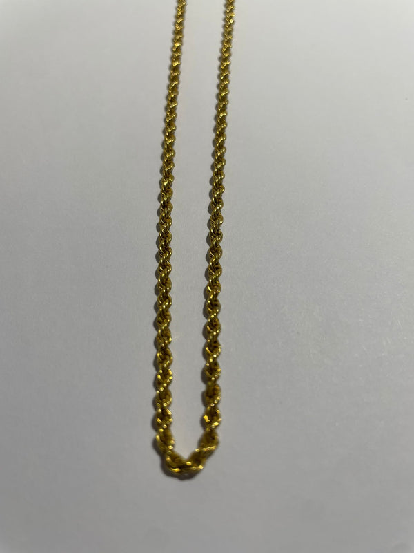 Collier Chaîne Longue en Or Jaune 18k 16.02 Grs