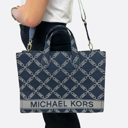 Sac Hobo bleu Michael Kors en jacquard