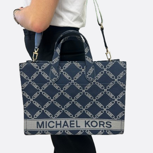 Sac Hobo bleu Michael Kors en jacquard