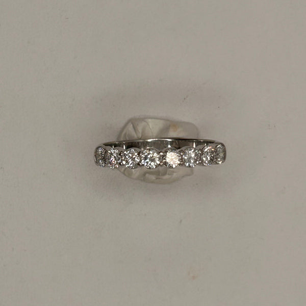 Bague Demi Tour en Or Blanc 18K Taille-61