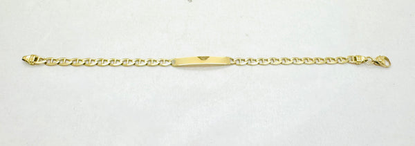 Bracelet Identité Or Jaune 18k Tête d'Aigle 20cm