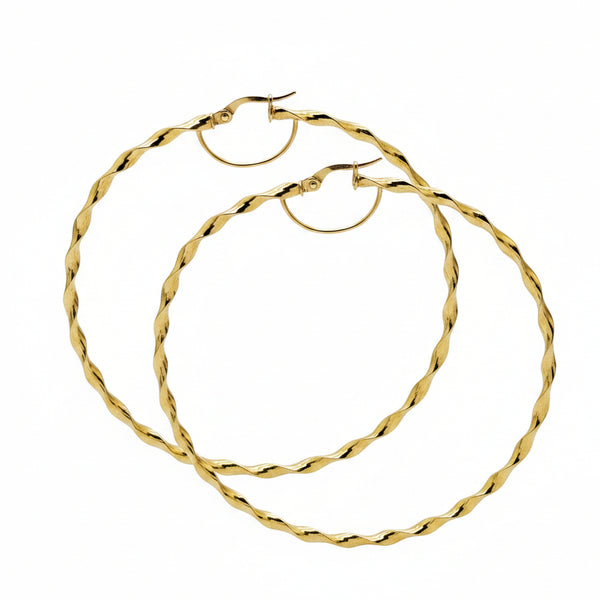 Créoles en Or Jaune 18K