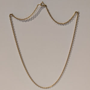 Collier Princesse Or Jaune 18K Lg 50cm