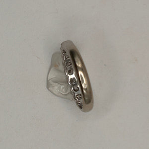 Bague Demi Tour en Or Blanc 18K Taille-61