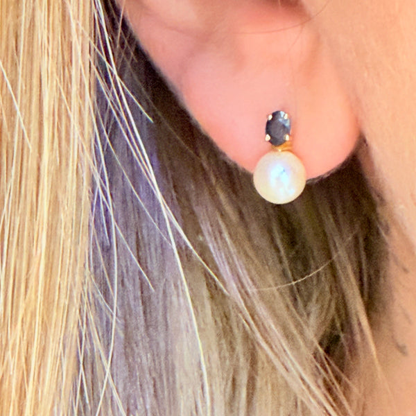 Boucles d'oreilles clou en or jaune 18K