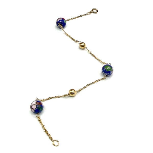 Bracelet Gourmette en Or Jaune 18K - 3.28g