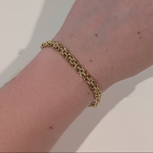 Bracelet Gourmette en Or Jaune 18K - 18cm - 6.41gr