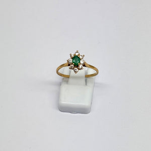 Bague Marquise en Or Jaune 18K