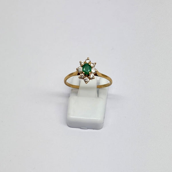 Bague Marquise en Or Jaune 18K