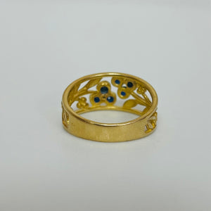 Bague en Or Jaune 18K Taille-55