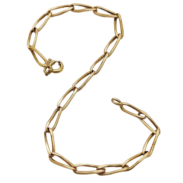 Bracelet Homme Or Jaune Maille Cheval 18 Car