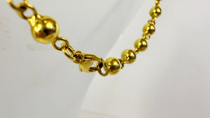 Collier Princesse en Or Jaune 18K Lg44