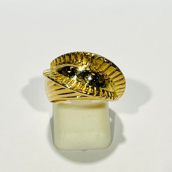 Bague Entrelacée en Or Jaune 18 K