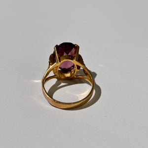 Bague Améthyste en Or Jaune 18 Carats  - T 56