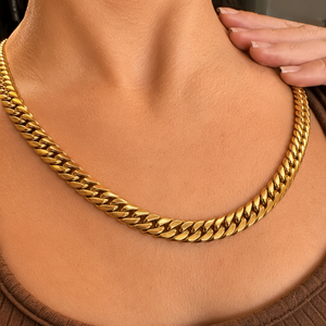 Collier Maille Anglaise en Or Jaune 18K - 29.44 Grs