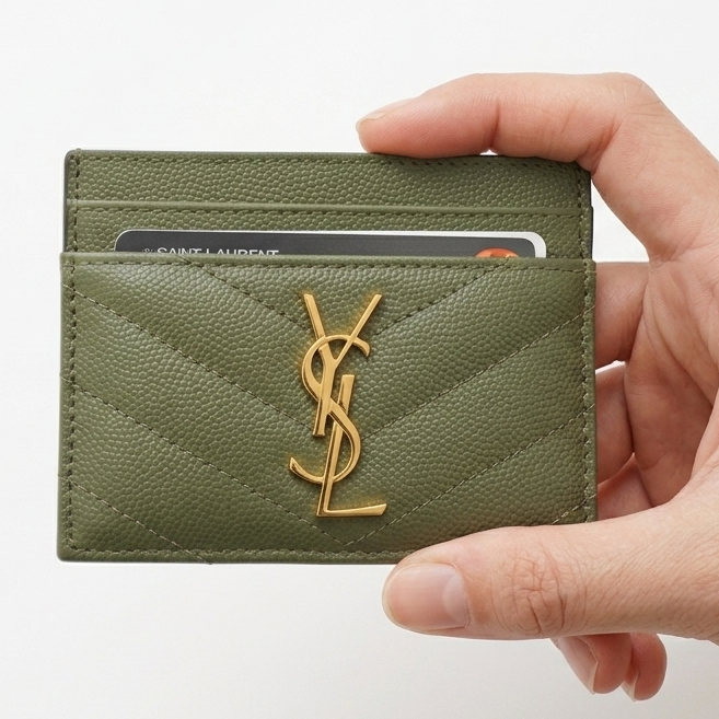 Maroquinerie YSL Graine Vert Sauge Cassandre Port