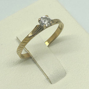 Bague en Or Jaune 18 carats - Taille 50